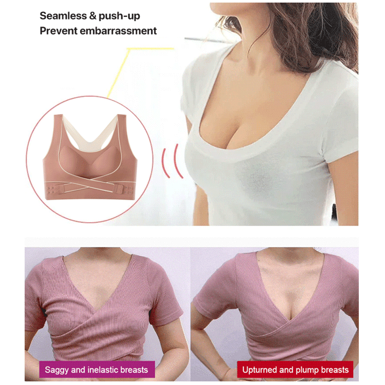 Front side buckle sports bra
