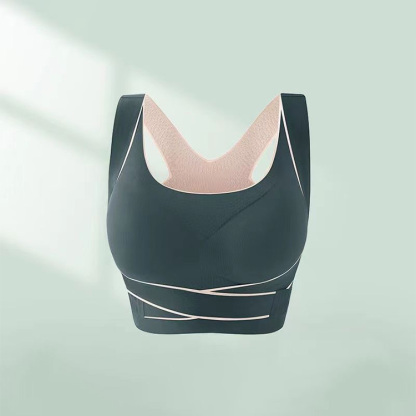 Front side buckle sports bra