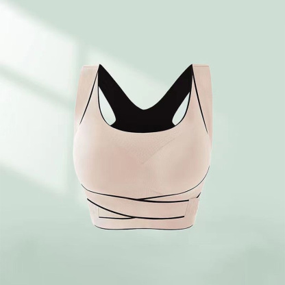 Front side buckle sports bra