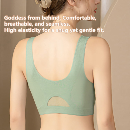 Invisible Seamless Bralettes Comfortable No Wire Support V Neck Bras VEIMIA