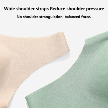 Seamless Bralette Comfortable No Wire Support V Neck Bra VEIMIA