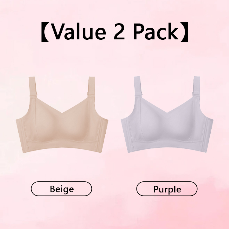 VEIMIA Breast Minimizing Non-marking Skin-friendly Push Up Bra