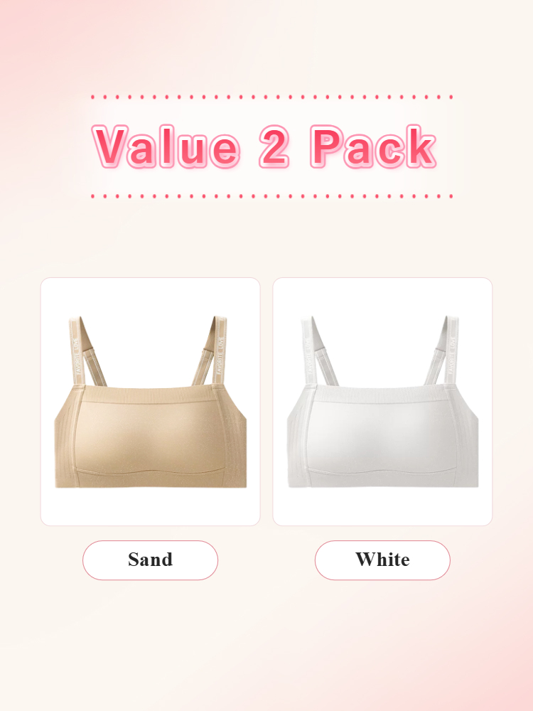 Value 2 pack minimizer bras in sand and White VEIMIA