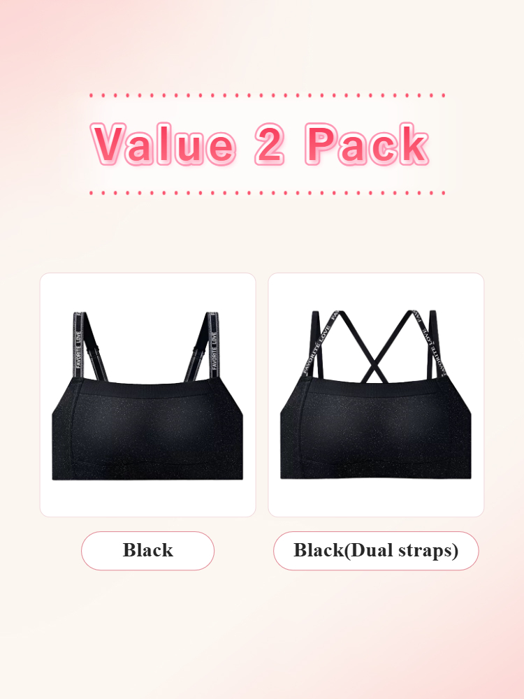 Value 2 pack minimizer bras in Black and Black(Dual straps) VEIMIA