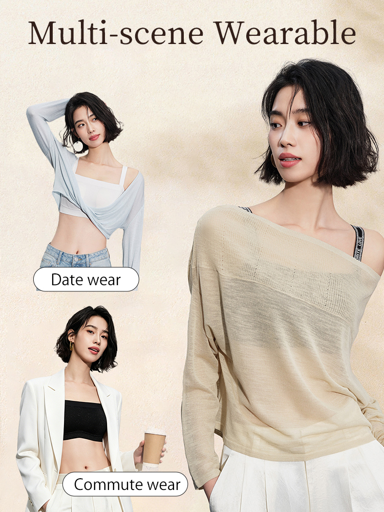 Multi-scene styling graphic showing bra worn for date wear and commute VEIMIA