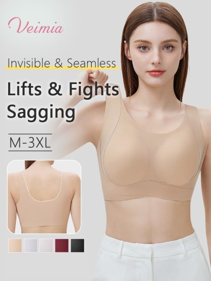 Sleek Seamless Bras Stay Undetectable While Lifting The Bust & Fighting Sagging All Day Long VEIMIA