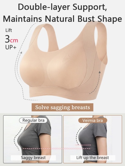 Sleek Seamless Bras Stay Invisible While Providing Lift To The Bust & Fighting Sagging All Day Long VEIMIA