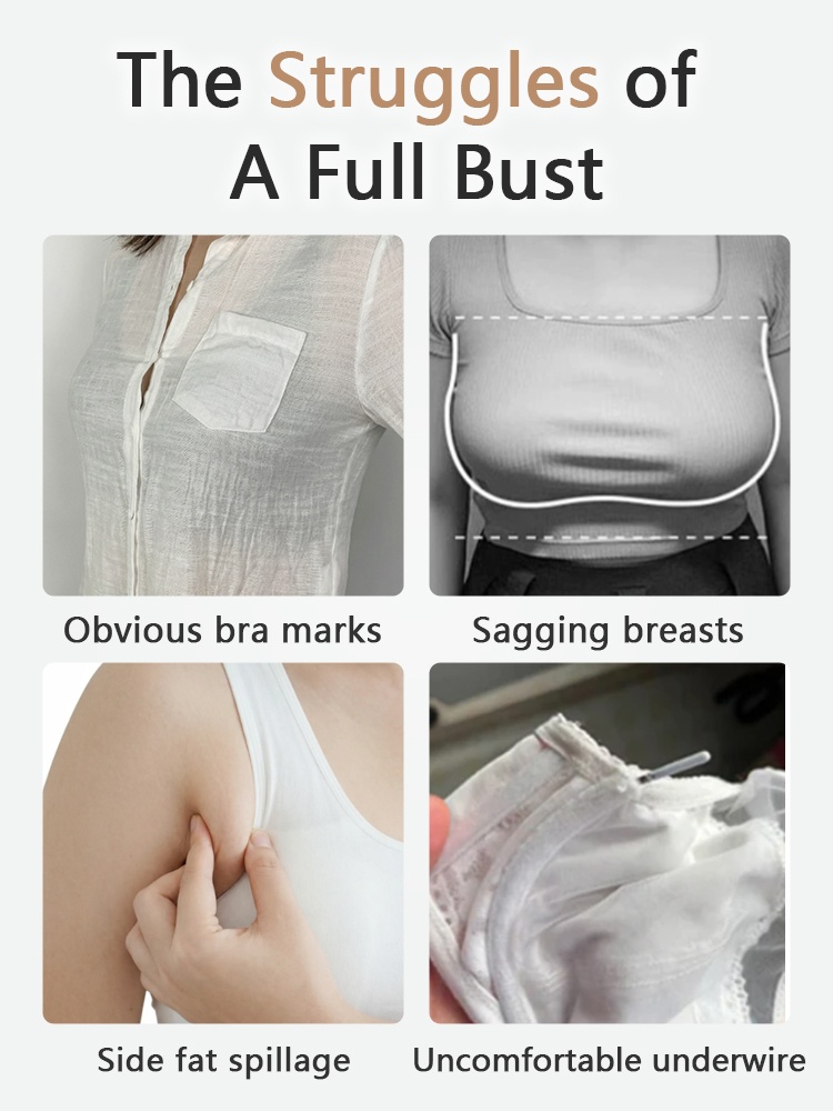 Sleek Seamless Bras Stay Invisible While Providing Lifts To The Busts & Fighting Sagging All Day Long VEIMIA