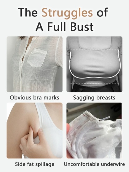 Sleek Seamless Bras Stay Invisible While Providing Lifts To The Busts & Fighting Sagging All Day Long VEIMIA