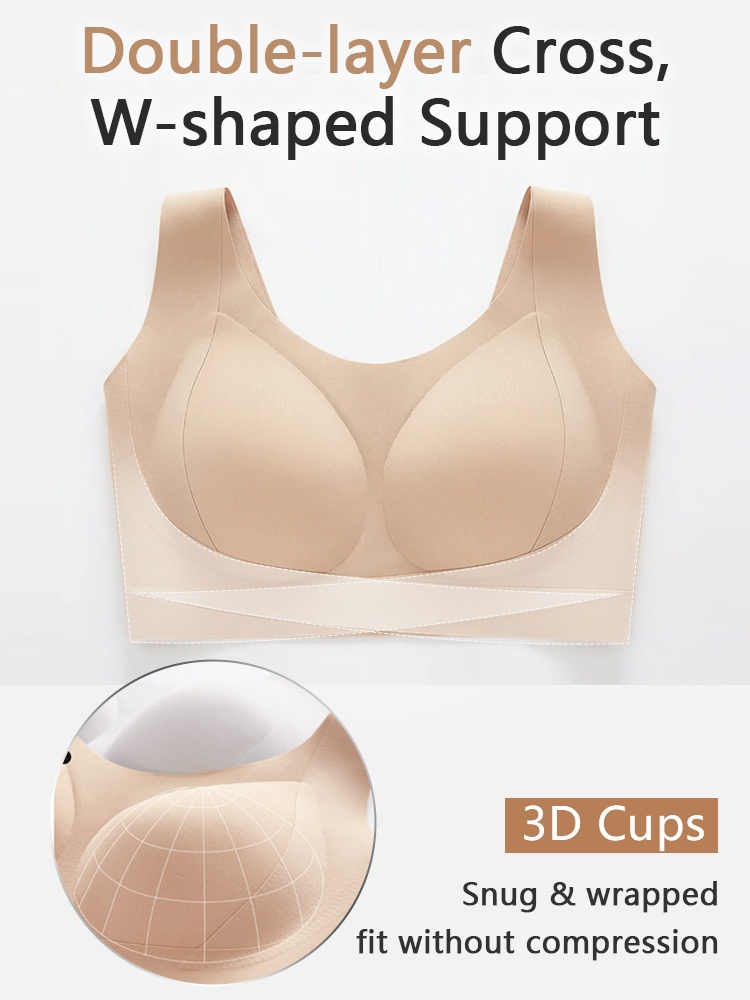 Sleek Seamless Bra Stay Invisible While Supporting The Chest & Fighting Droop All Day Long VEIMIA