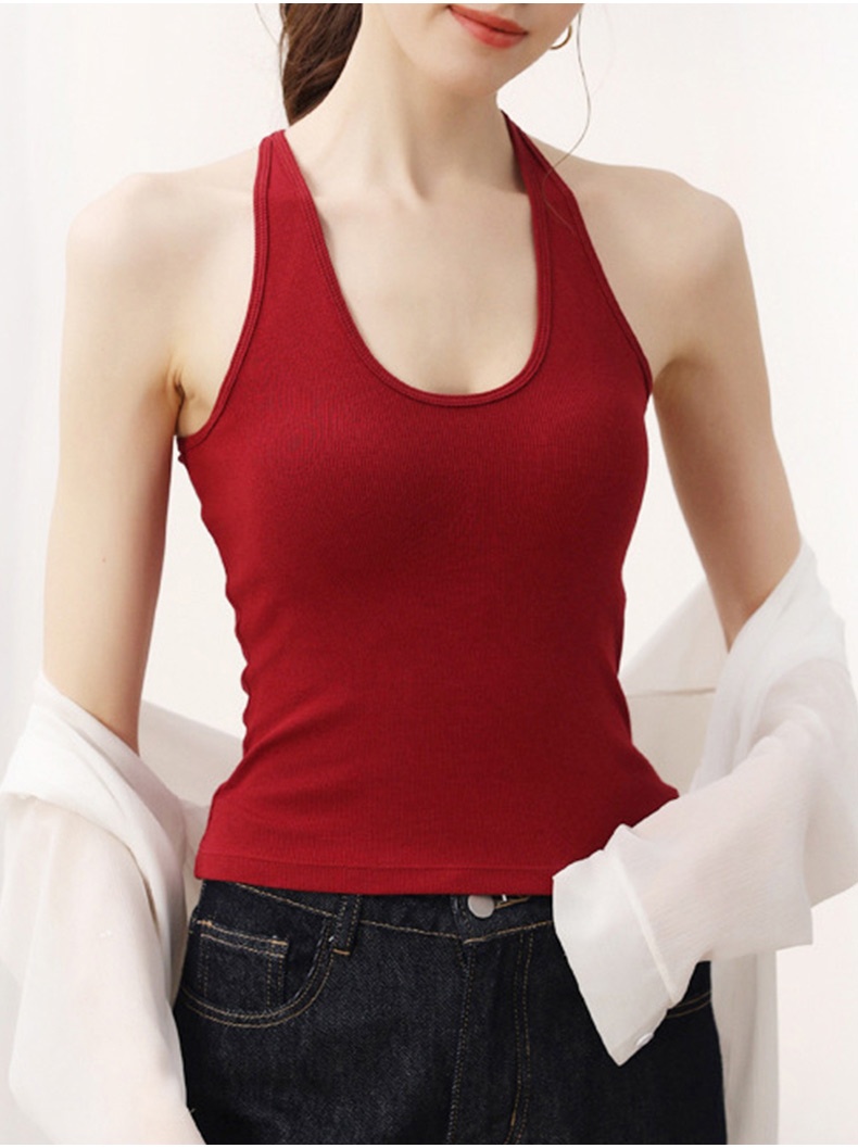 Slim Tank Top With Built-in Holds, Breathable Quick-dry Comfort For Everyday Styling VEIMIA