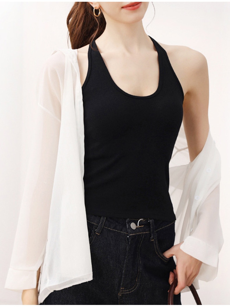 Slim Tank Top With Built-in Structures, Breathable Quick-dry Comfort For Everyday Styling VEIMIA