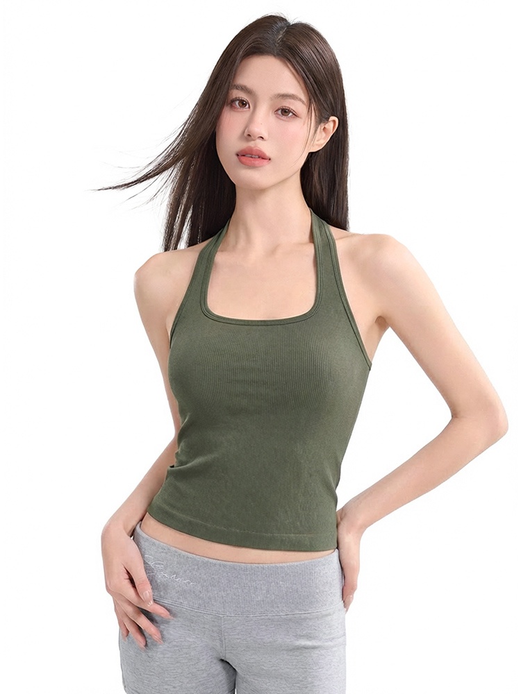Streamlined Tank Tops With Built-in Support, Breathable Quick-dry Comfort For Everyday Look VEIMIA