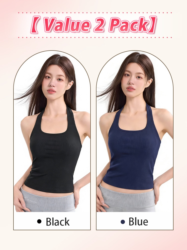Streamlined Cami With Built-in Support, Breathable Quick-dry Comfort For Everyday Look VEIMIA