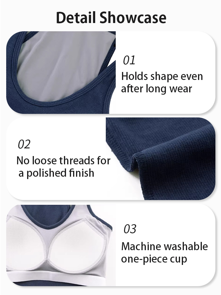 Slim Top With Built-in Support, Breathable Quick-dry Comfort For Everyday Styling VEIMIA