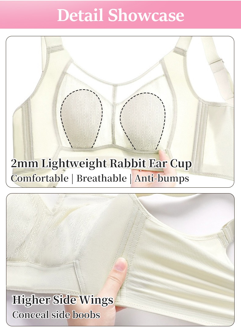 Slimming Minimizer Bra Thin & Supportive Cup Create Shapely Breasts, No Bounces For Sports Wearing VEIMIA