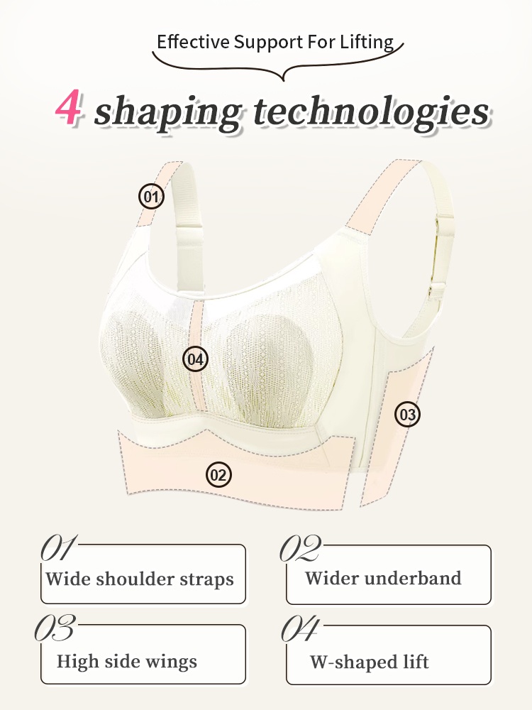 Slimming Minimizer Bra Thin & Supportive Cups Create Shapely Breasts, No Bounce For Sports Wearing VEIMIA