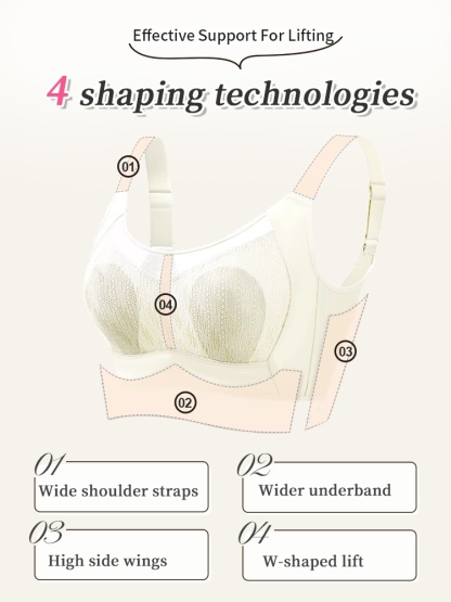 Slimming Minimizer Bra Thin & Supportive Cups Create Shapely Breasts, No Bounce For Sports Wearing VEIMIA