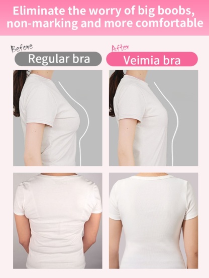 Slimming Minimizer Bras Thin & Supportive Cups Creates Shapely Breast, No Bounce For Sports Wearing VEIMIA