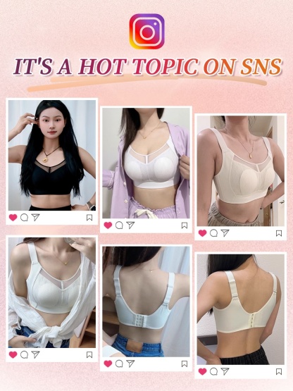 Slimming Minimizer Bra Thin & Supportive Cups Creates Shapely Breast, No Bounces For Sports Wearing VEIMIA