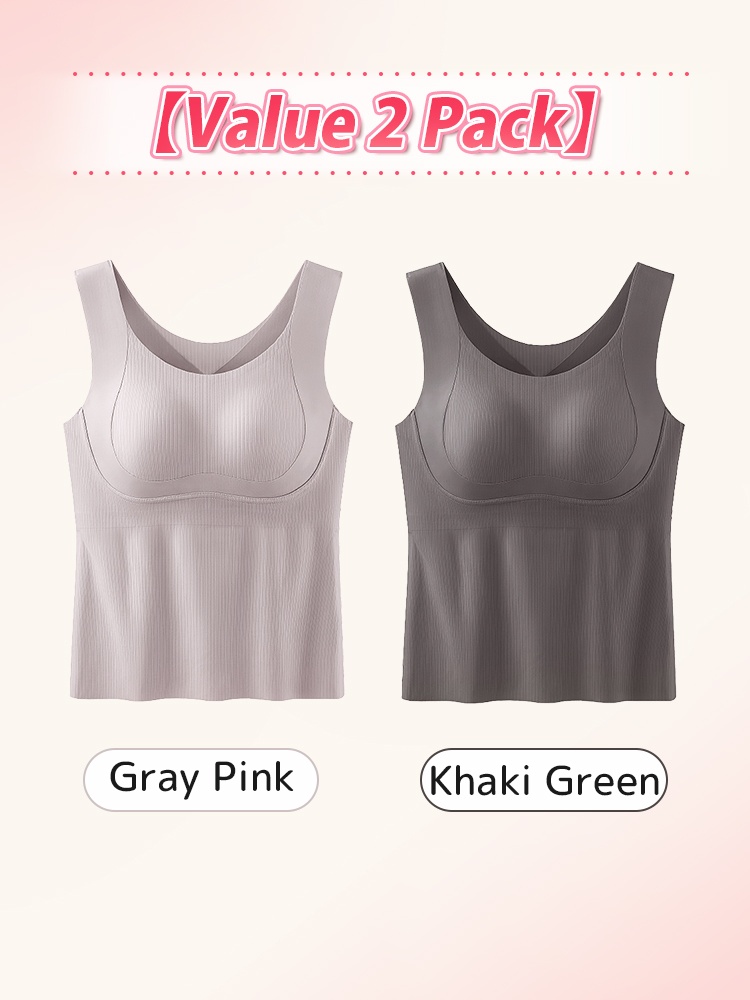 Slimming Tank Top Bra-free Designs & Full Coverages, Smooth Hems For Seamless Comforts Wear VEIMIA
