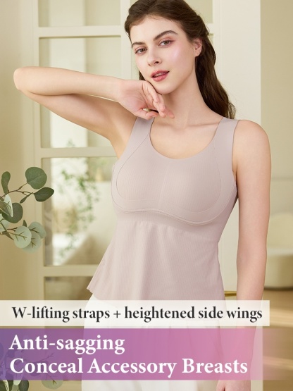 Slimming Tank Tops Bra-free Design & Full Coverages, Smooth Hem For Seamless Comforts Wear VEIMIA