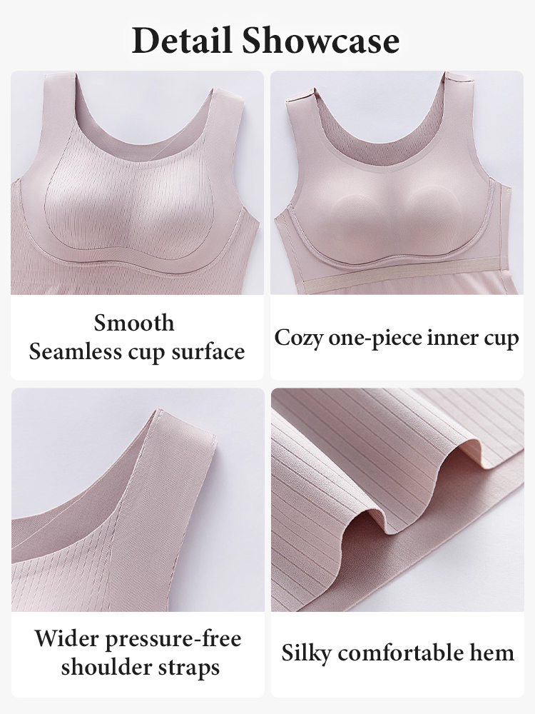 Slimming Tank Top Bra-free Designs & Full Coverages, Smooth Hem For Seamless Comforts Wear VEIMIA