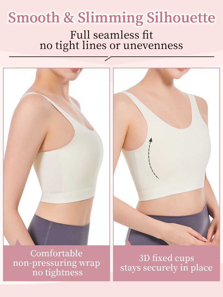 Smoothing Seamless Bras With Flattening & Minimizing Shape, No Lines & Airy Feel VEIMIA
