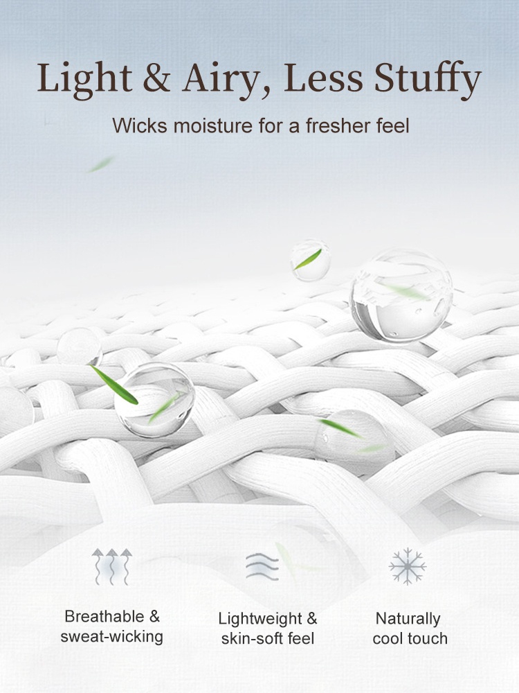 Feature graphic showing breathable moisture-wicking fabric construction for maternity pants VEIMIA