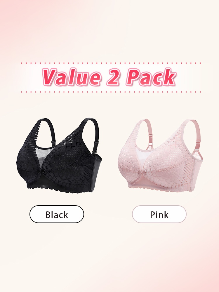 Soft Nursing Bra Front Fastener For Easy Breastfeeding, Pre- & Post-natal Usable & Anti-sagging Support VEIMIA