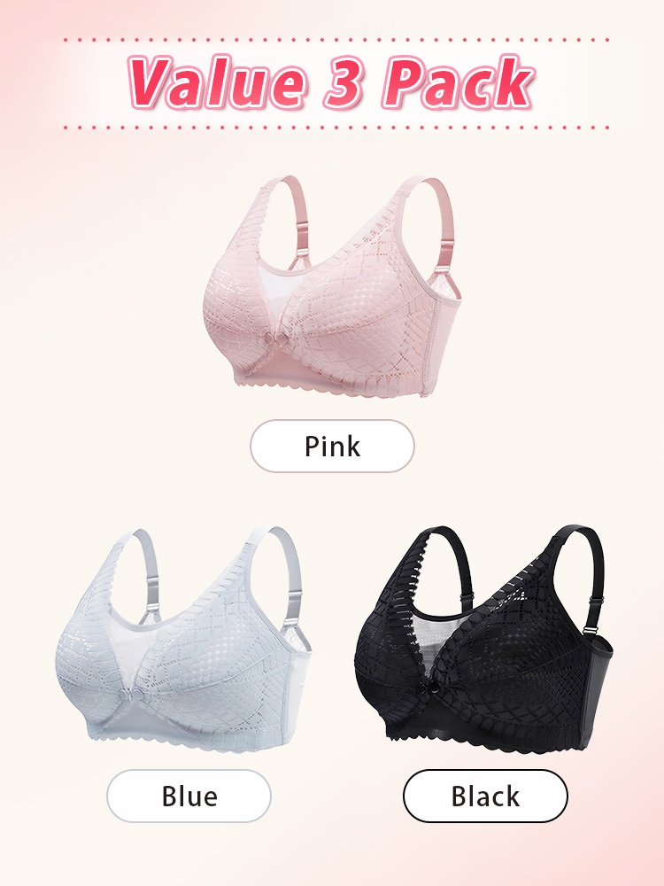 Soft Nursing Bra Front Closures For Easy Breastfeeding, Pre- & Post-natal Usable & Anti-sagging Boost VEIMIA