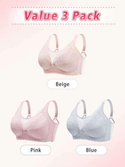Soft Nursing Bras Front Fasteners For Easy Nursing, Pre- & Post-natal Usable & Anti-sagging Boost VEIMIA