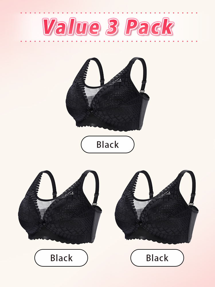 Soft Nursing Bra Front Fasteners For Easy Nursing, Pre- & Post-natal Usable & Anti-sagging Support VEIMIA