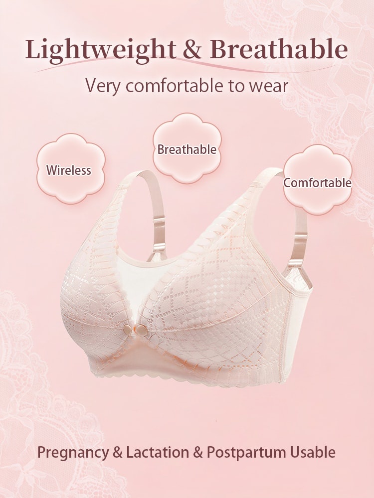 Soft Nursing Bras Front Closure For Easy Nursing, Pre- & Post-natal Usable & Anti-sagging Support VEIMIA