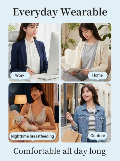 Soft Nursing Bra Front Closure For Easy Feeding, Pre- & Post-natal Usable & Anti-sagging Support VEIMIA