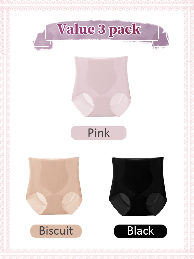 Seamless High-Waisted Panties: Gentle Breathable Material, No Constriction During Walks VEIMIA