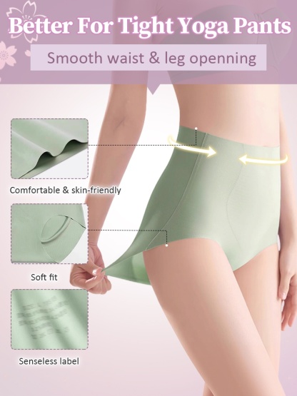 High-Waisted Comfort Fit: Seamless Breathable Panties, Lift Buttocks Without Discomfort VEIMIA