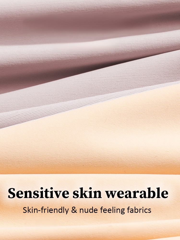 Breathable High-Waisted Panties: Seamless Zero-Roll Waist, Perfect Under Bodycon Dresses VEIMIA​ 