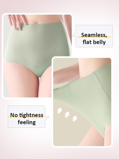  ​High-Waisted Sensitive Skin Panties: Seamless 3D Lift, Anti-Roll & Ultra-Breathable VEIMIA