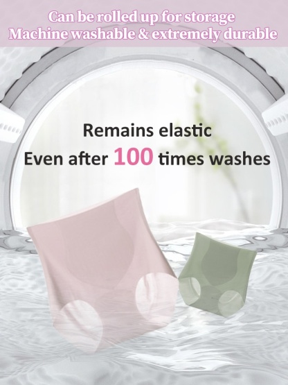 Seamless Travel Essentials: High-Waisted Panties with 3D Support & Anti-Roll Waist VEIMIA