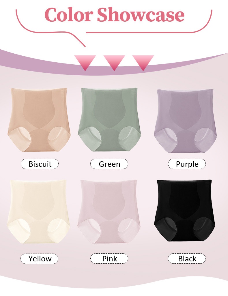 Gentle Seamless Panties High-Waisted: 3D Butt Lift & Pinch-Free Waist, Ideal for Travel VEIMIA