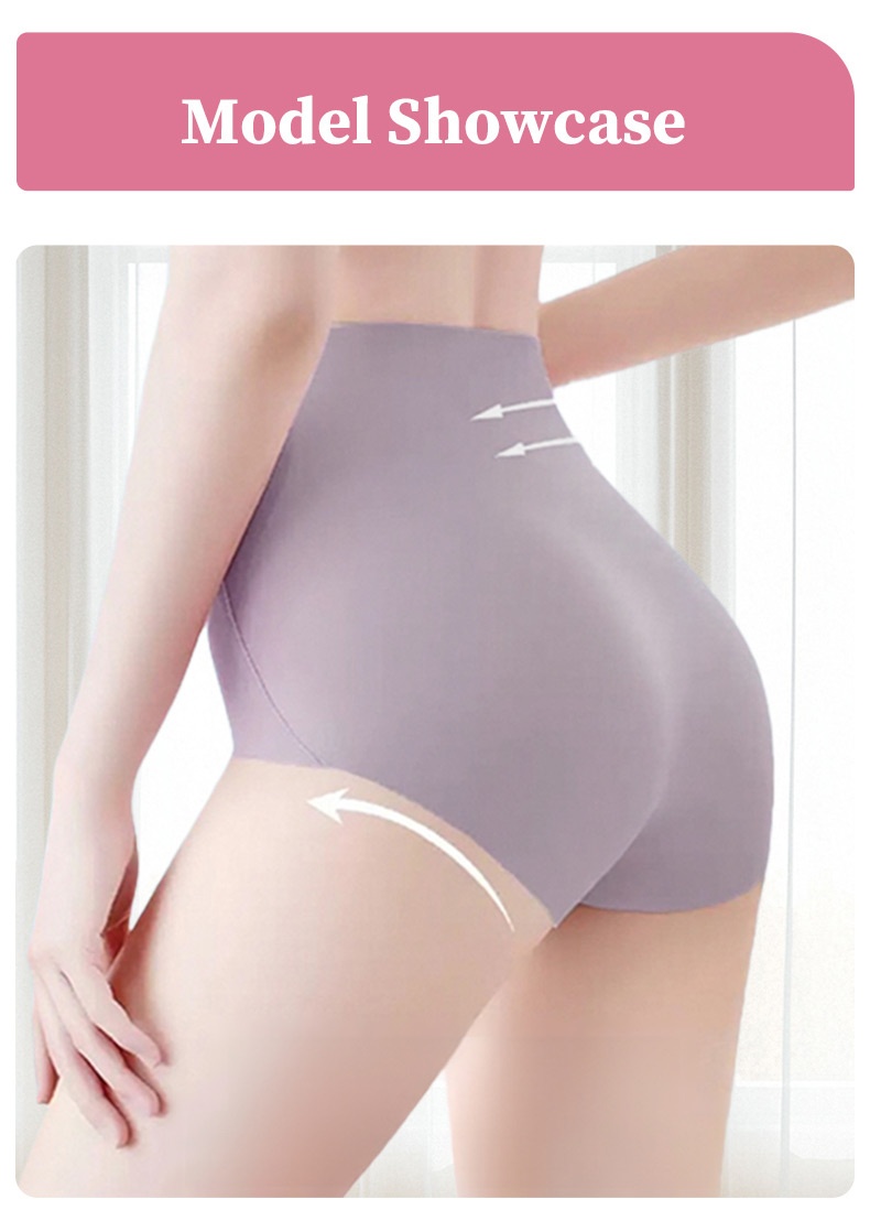 Ultra-Soft High-Waisted Panties: Seamless Breathable Design, No Constriction During Movement VEIMIA