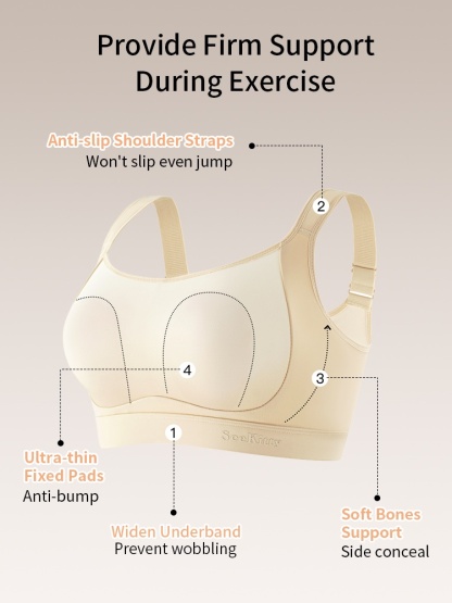Sports Minimizer Bra: Ultra-thin For Visual Slimming, Anti-wobble Motion Control Support, Lift & Sag Preventions VEIMIA