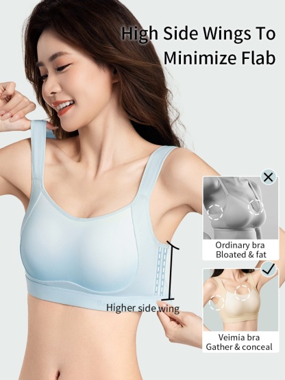 Sports Minimizer Bra: Ultra-thin For Visual Slimming, Anti-wobbles Motion Control Support, Lift & Sag Prevention VEIMIA