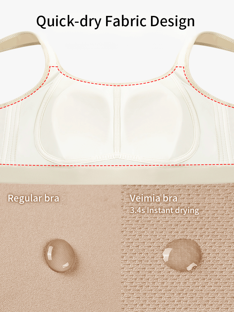 VEIMIA Sports Minimizer Bra Ultra-thin For Visual Slimming, Anti-wobble ...