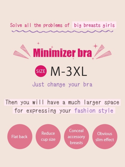 Minimizer Bra Cami Style Comfortable Slimming No Buckles Office Under Blazer VEIMIA