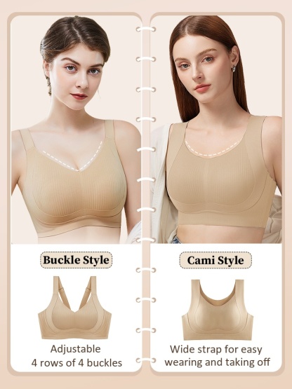 Slimming Minimizer Bra Clasp-Free Cami Comfort Monsoon Heat Protection VEIMIA