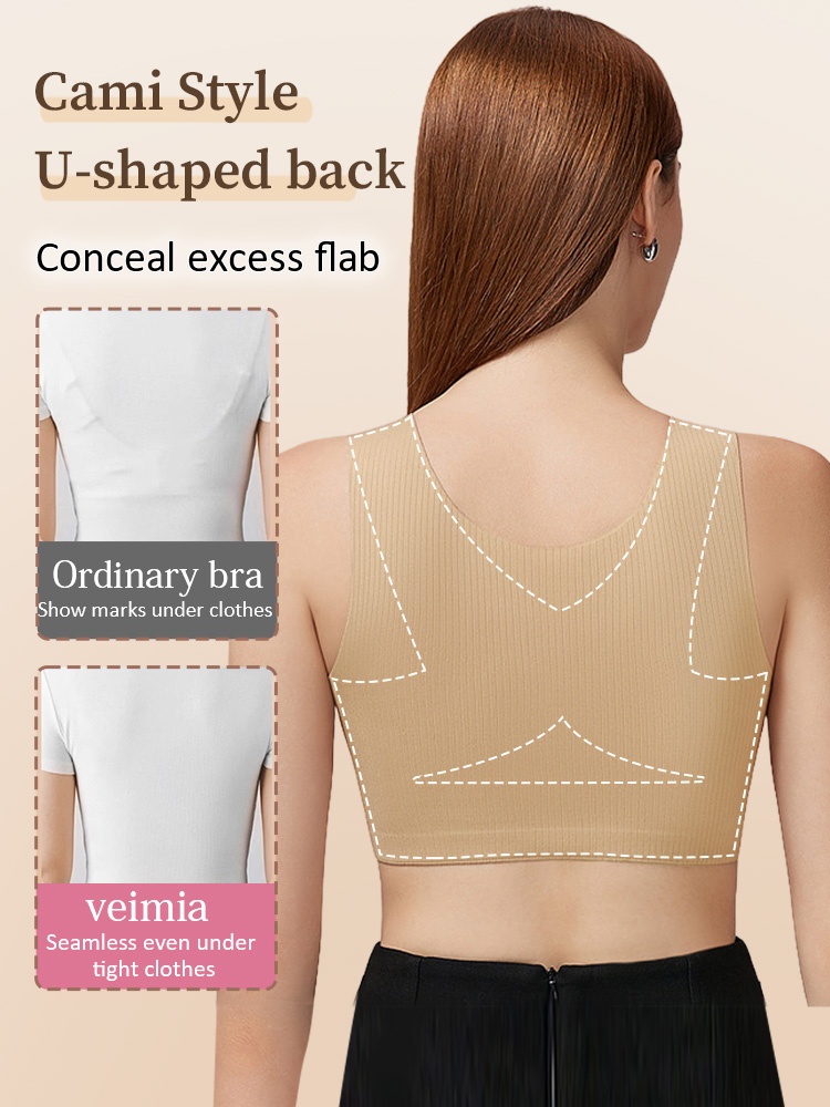 Minimizer Bra Tank Top No Buckles Ultra Comfort Slimming Airport Security VEIMIA
