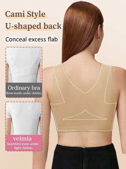 Minimizer Bra Tank Top No Buckles Ultra Comfort Slimming Airport Security VEIMIA