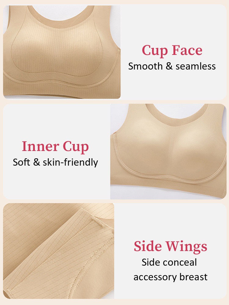 Minimizer Cami Bra Slimming Comfort No Buckles Back Pain Relief VEIMIA